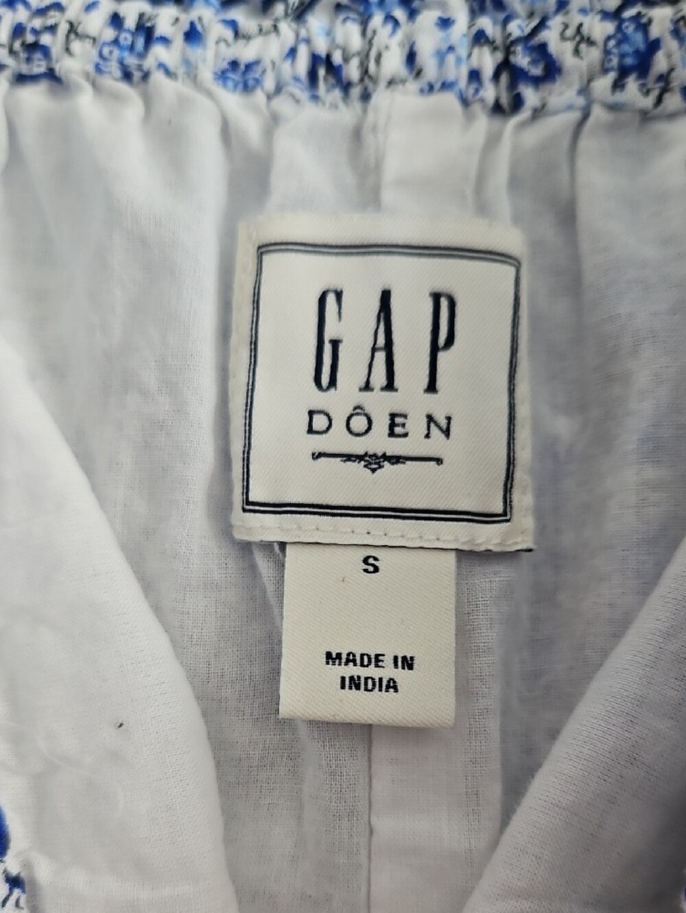 Blue Floral Doen x Gap Midi Dress - Picture 3 of 4